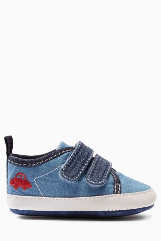 Chambray Pram Shoes (Younger Boys)